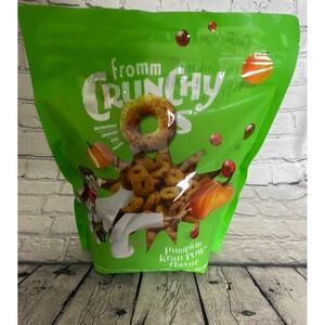Fromm Crunchy O's‎ Dog Treats Pumpkin Kran Pow Flavor Dog Treats 26 Oz